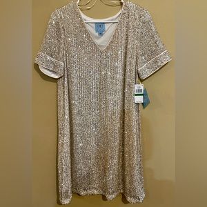 Silver Sequin Dress NWT from Dillard’s